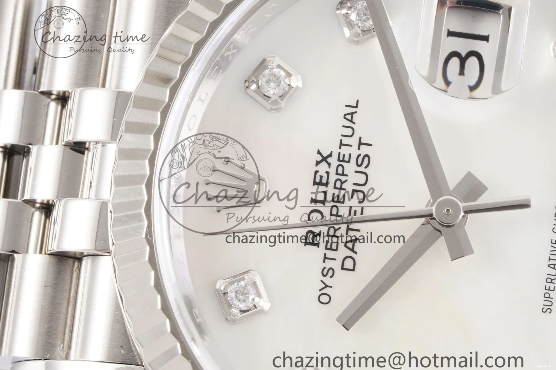 0419 DateJust 36 126234 Clean 1:1 Best Edition 904L Steel White MOP Diamonds Dial on Jubilee Bracelet VR Youthful 1992